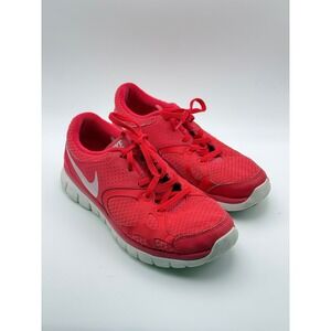 Nike Flex Womens Running Shoes Red Training Sneakers Size 8